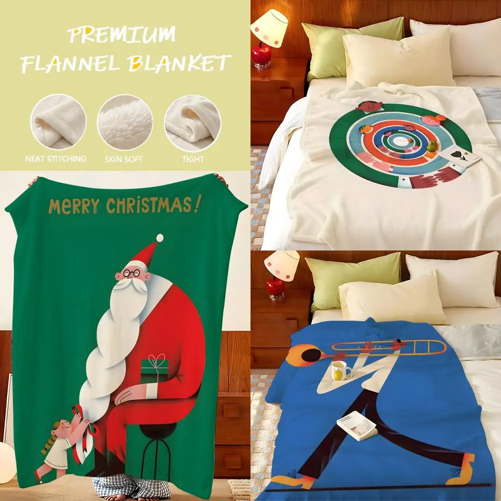 Manta de franela de la artista T-Tania Y-Yakunova, ligera, acogedora, duradera, lavable, bonita y fresca