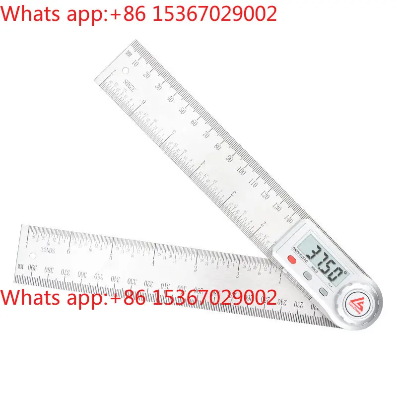 Digital display angle ruler 90 degree multi-function electronic angle ruler universal high-precision protractor black case