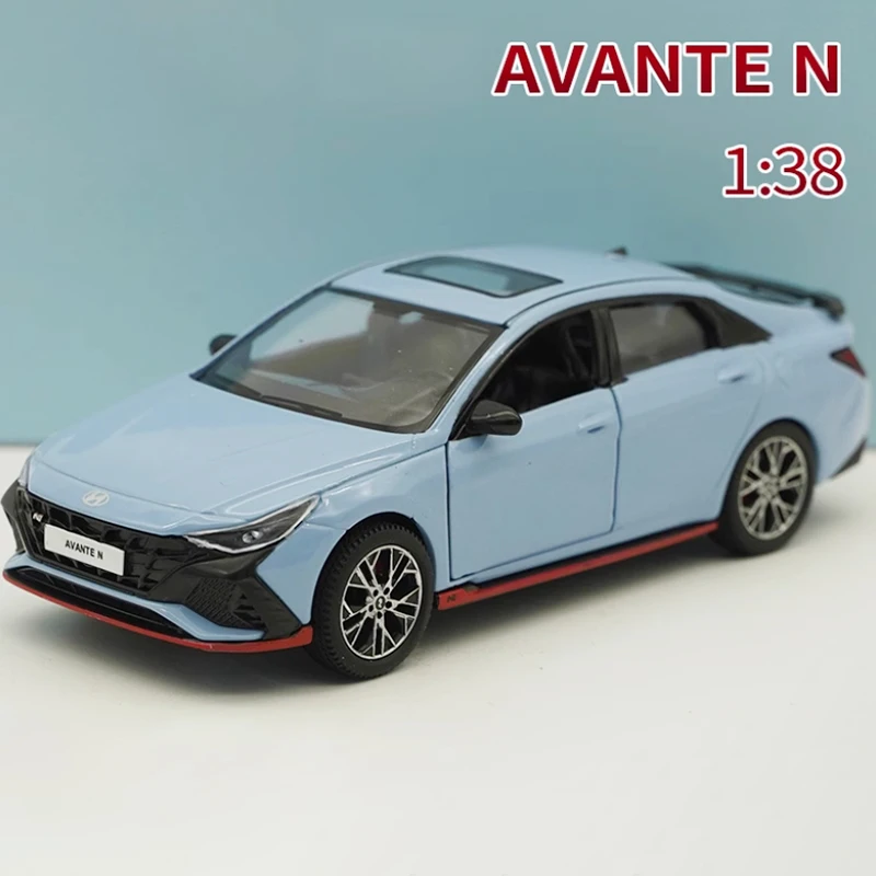 Diecast escala 1:38 avanta n puxar para trás liga modelo de carro acabamento simulação adulto crianças hobby coleção decoração menino presente