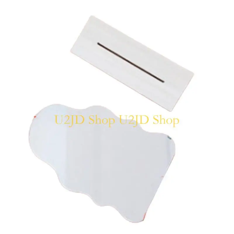 U2JD 간단한 불규칙 거울 홈 데스크탑 메이크업 미러 아크릴 장식 스탠딩