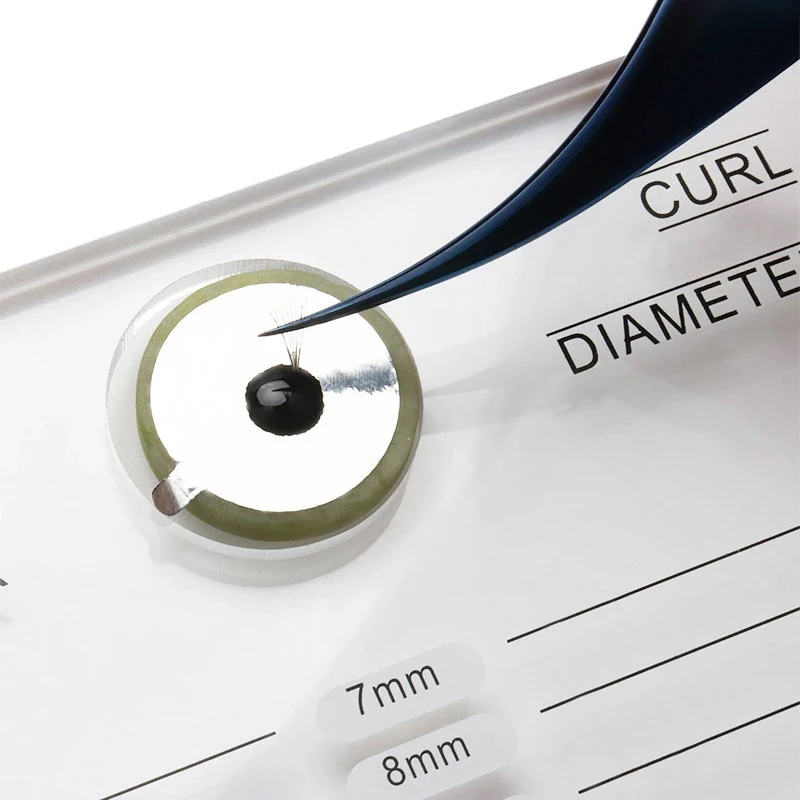 Eyelash Extension Scale Holder Acrylic Lash Display Board Glue Pallet False Eyelashes Jade Stone Pad Lashes Lifting Makeup Tools