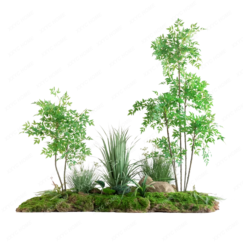 Simulation Greenery Landscaping Common Nandina Bonsai Large Interior Decoration Downstairs Landscape Furnishing Articles