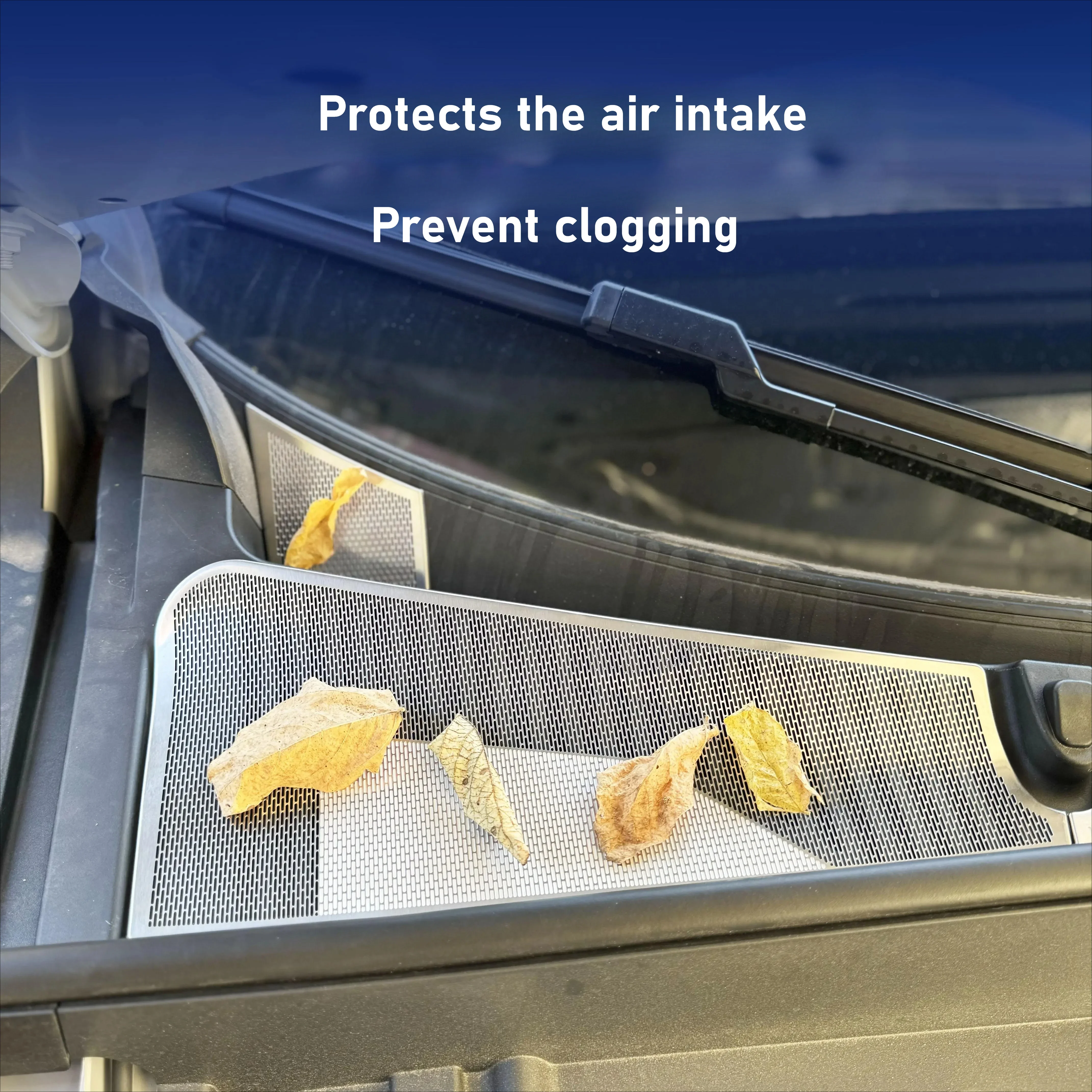 For Geely EX5 water guide slot anti-blocking mesh cover air intake insect protection net drain pipe metal cover accessories