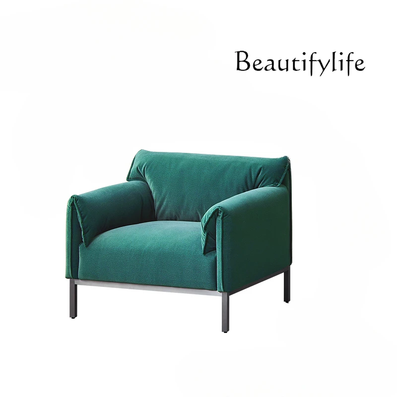 Modern Minimalist Fabric Sofa Living Room Single Sofa Study Chair Nordic Modern Leisure Chair