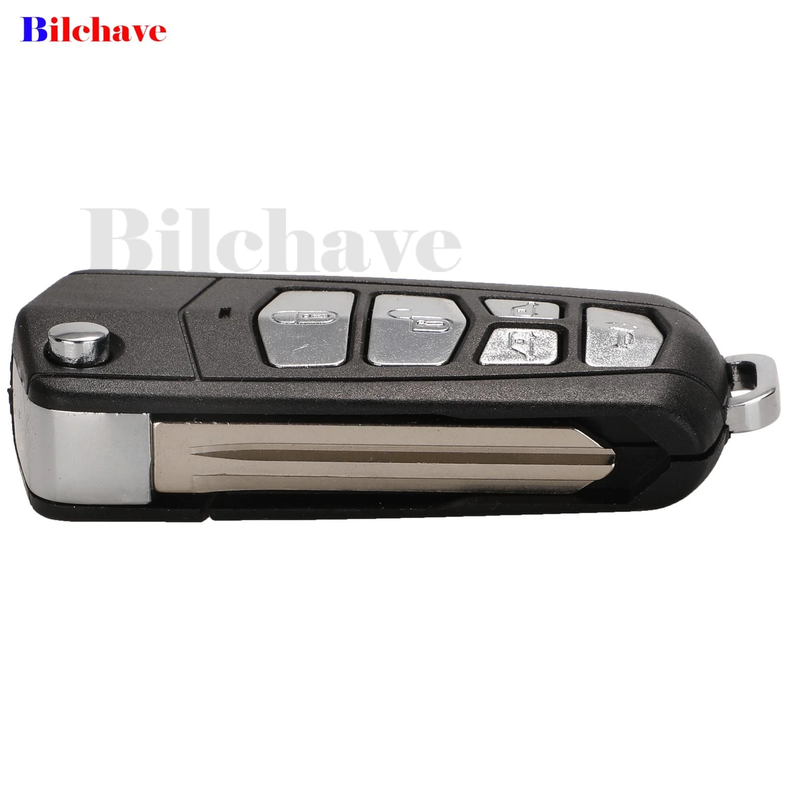 Jingyuqin modificato per Hyundai Fit KIA Sedona Flip pieghevole Remote Car Key Shell Case Fob 5 pulsanti sostituzione lama non tagliata