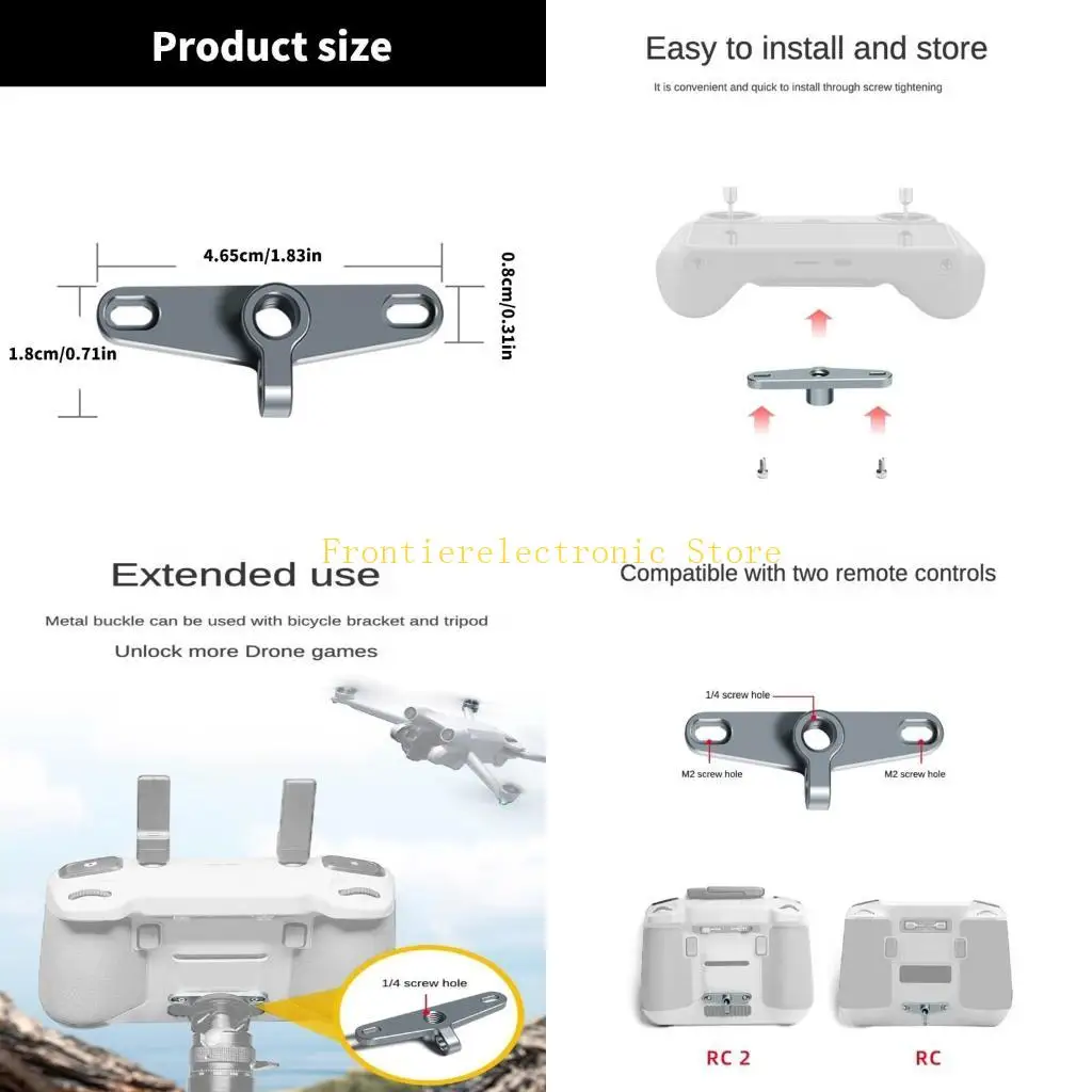 G8DB Aluminum Support Holder For RC2 Screen Remotes, Easy Installation Storage