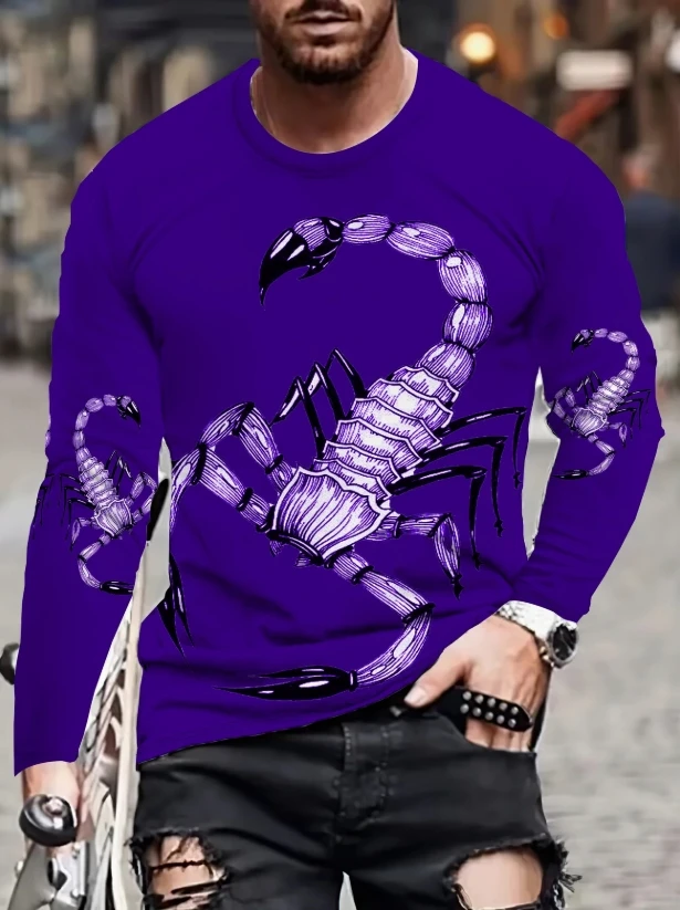

2025 New Spring And Summer Men'S Long Sleeve T-Shirt -- Classic Fashionable Color Scheme,