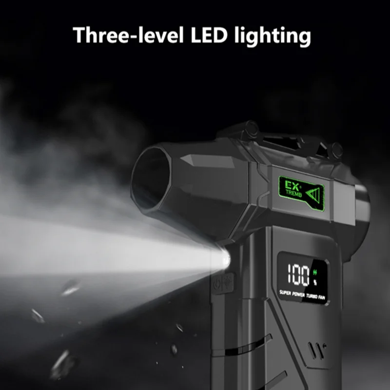 Xiaomi 980000RPM منفاخ هواء قوي بدون فرش مروحة عنيفة مكنسة كهربائية للغبار قابلة للشحن رياح قوية 60 متر/الثانية توربو منفاخ نفاث