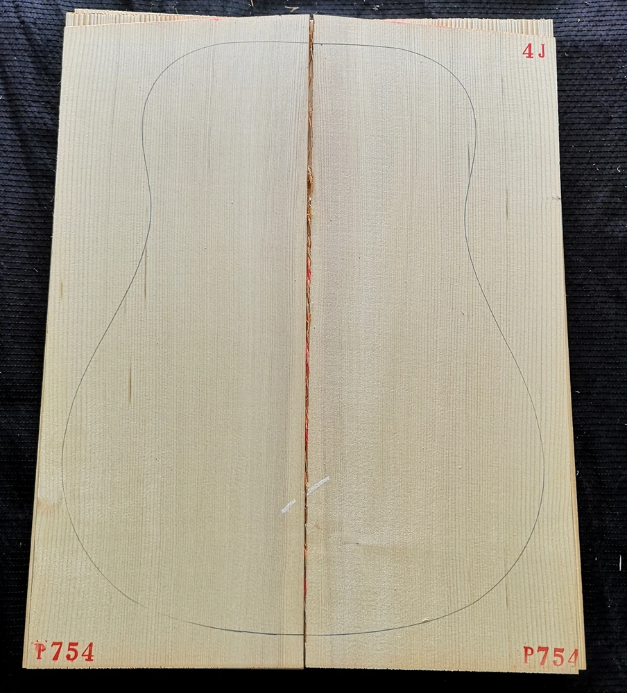 HUATOOL-Grade 4 European Spruce Top Alpine White Pine Solid Body Professional Guitar Material