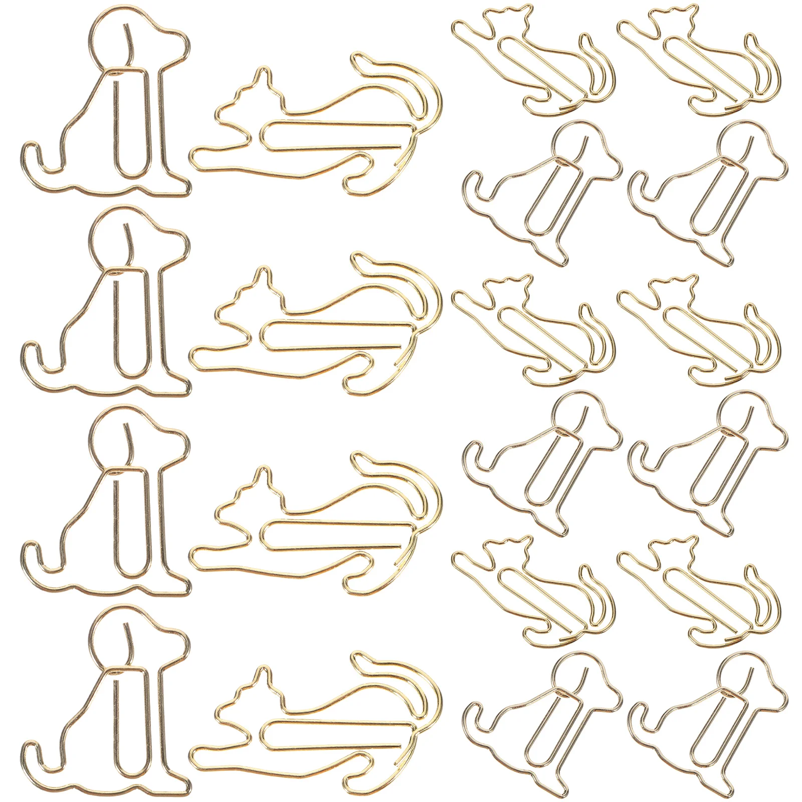 Puppy Animal Paper Clip Adorable Dog Paperclips Metal Delicate 280X250X010CM Animals Cartoon