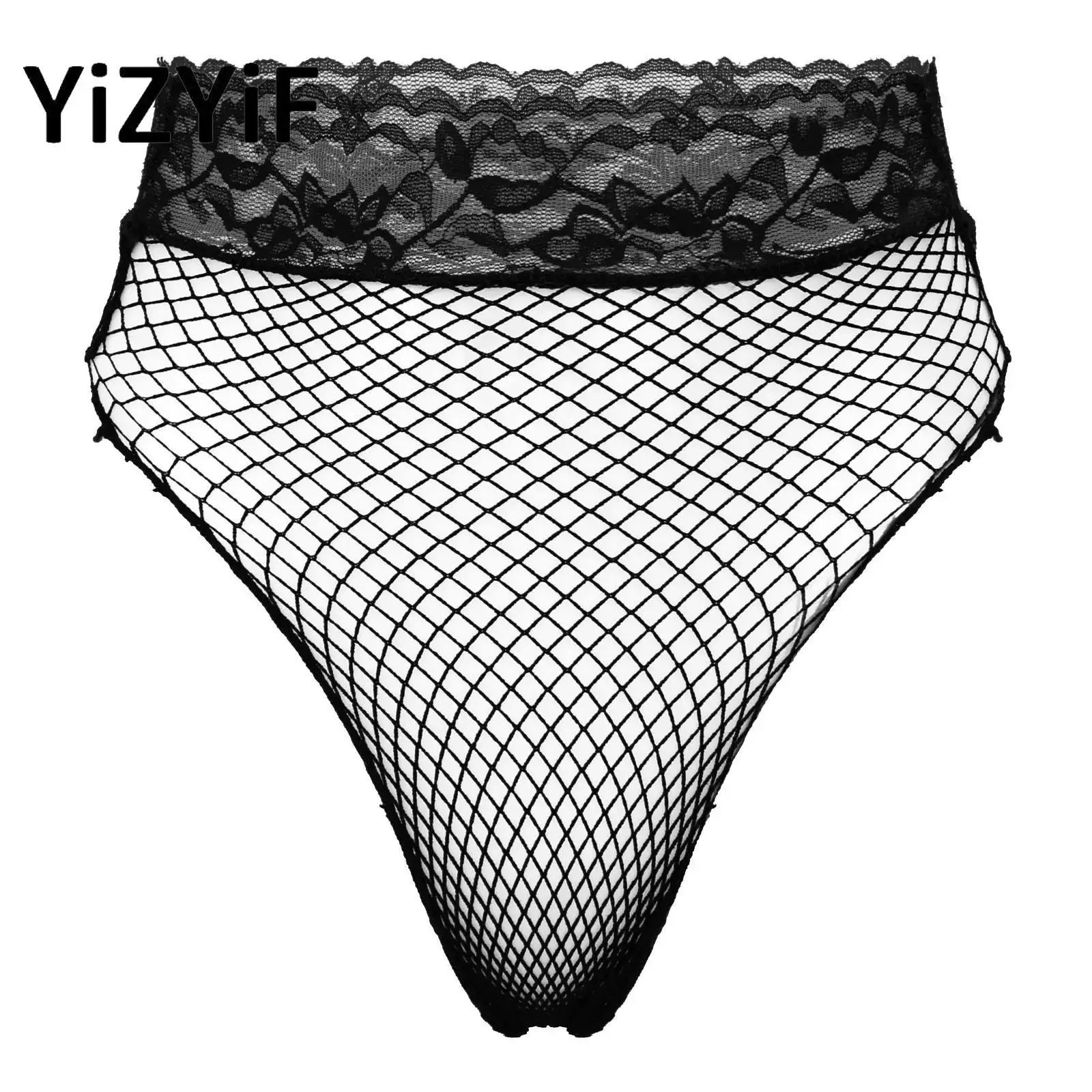 

Womens Sexy Lingerie Full Transparent Panties Hot Lady Perspective Panty Net Mesh Underwear Fishnet Briefs Underpants Nightwear