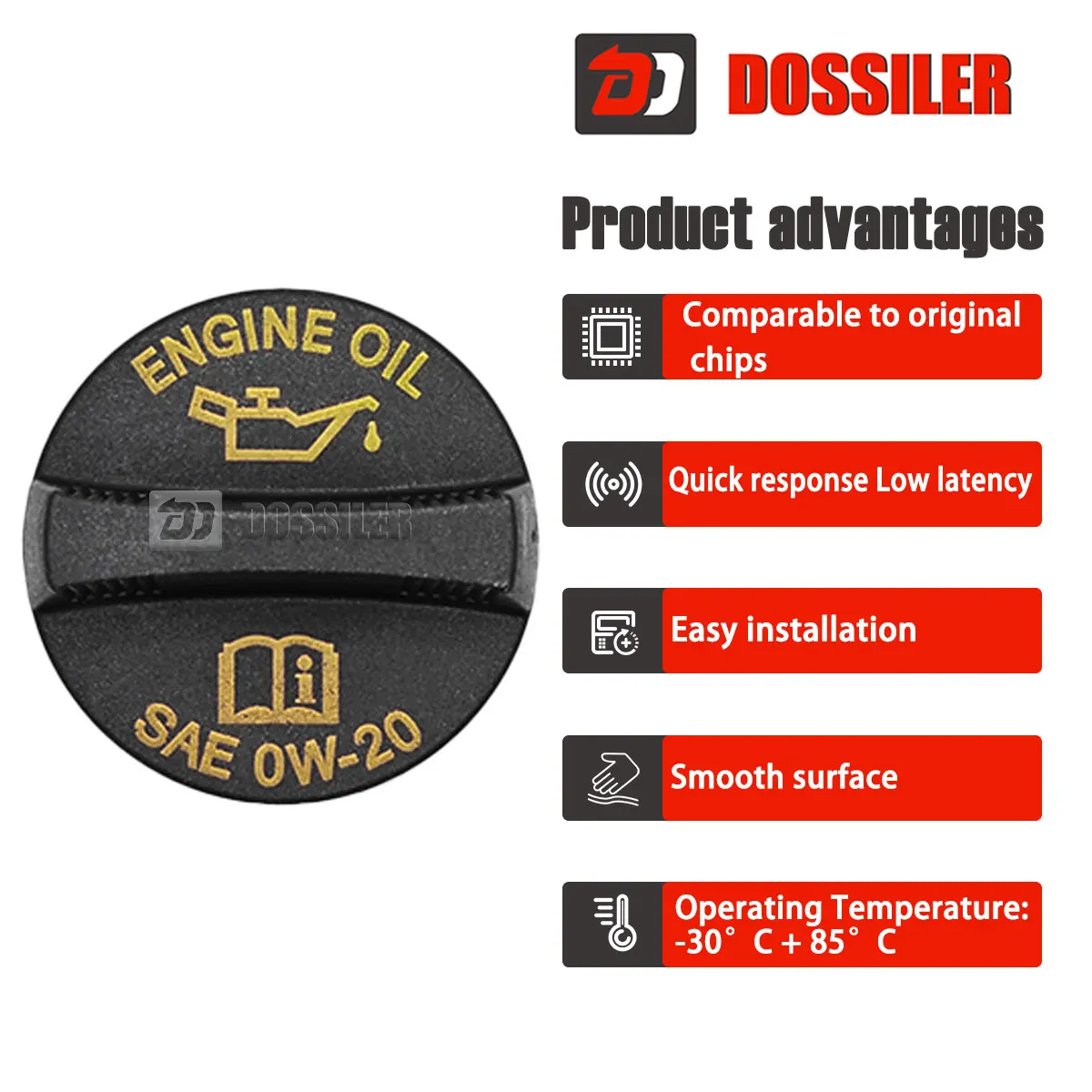 4892289AA Dossiler New car Fuel Tank Cap Knob for Dodge Jeep Ram Vehicles Engine Oil Fuel Tank Cover Replacement Part 4861895AA