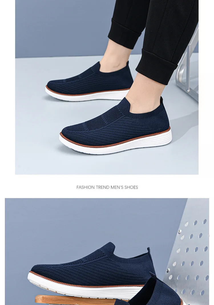 Frühling und Herbst Neue Atmungsaktive Freizeitschuhe Herrenschuhe Weiche Sohle Leichte und Bequeme Mesh-Schuhe – Detail 17