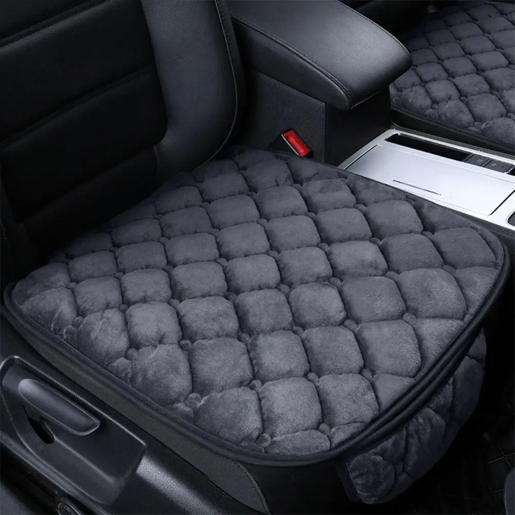 1Pc Winter Warm Car Front Seat Cover Cushion Universal Auto Soft Seats Cushions Automobile In Cars Chair Covers Protector Pad