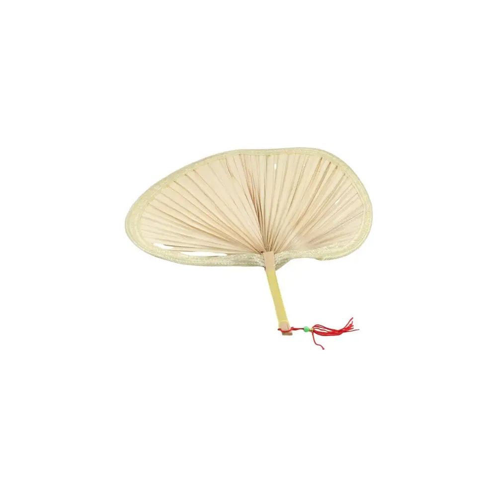 Abanico de mano tejido a mano de estilo chino tejido de bambú Manual hecho a mano, ventilador de hoja de palma, ventilador de paja, decoración del hogar