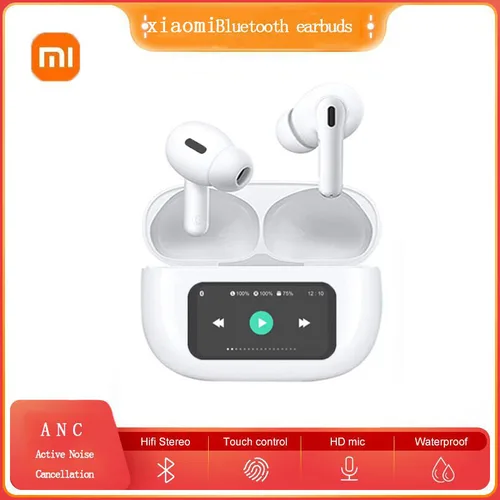 XIAOMI nuevo auriculares con pantalla táctil auriculares inalámbricos Bluetooth auriculares con cancelación activa de ruido con micrófono