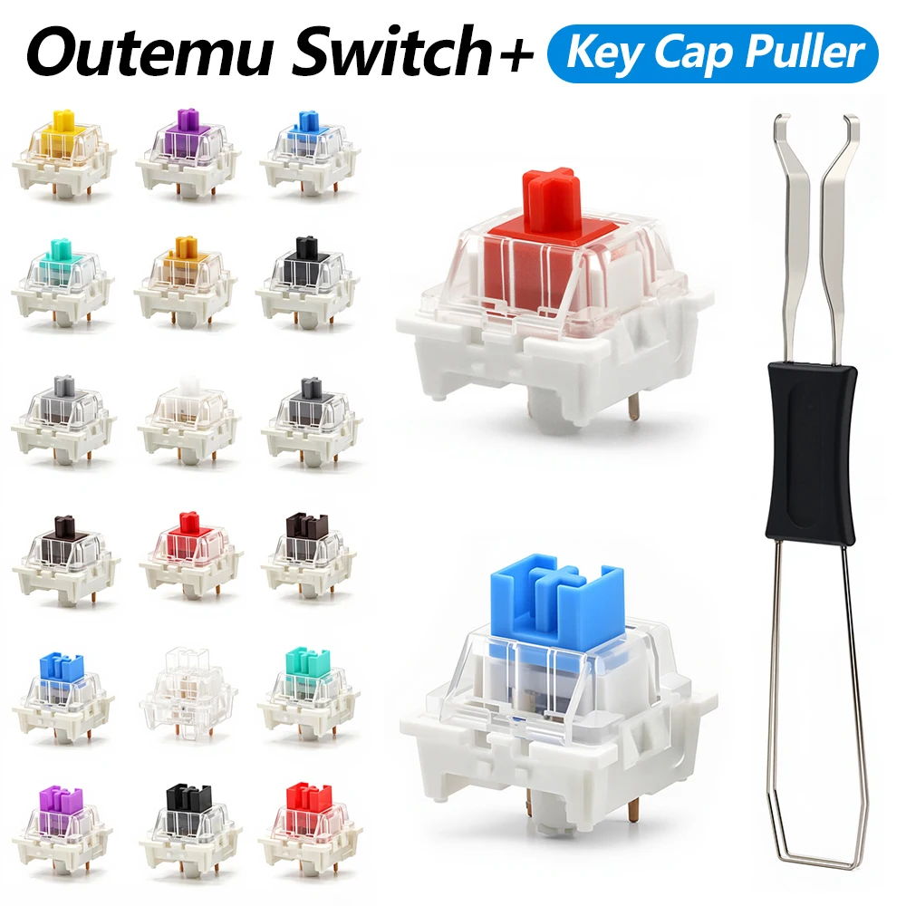 

Outemu Switches+2in1 shaft puller for Mechanical Keyboard RGB 3pin Dustproof Linear Tactile Clicky Mute Compatible MX Switch