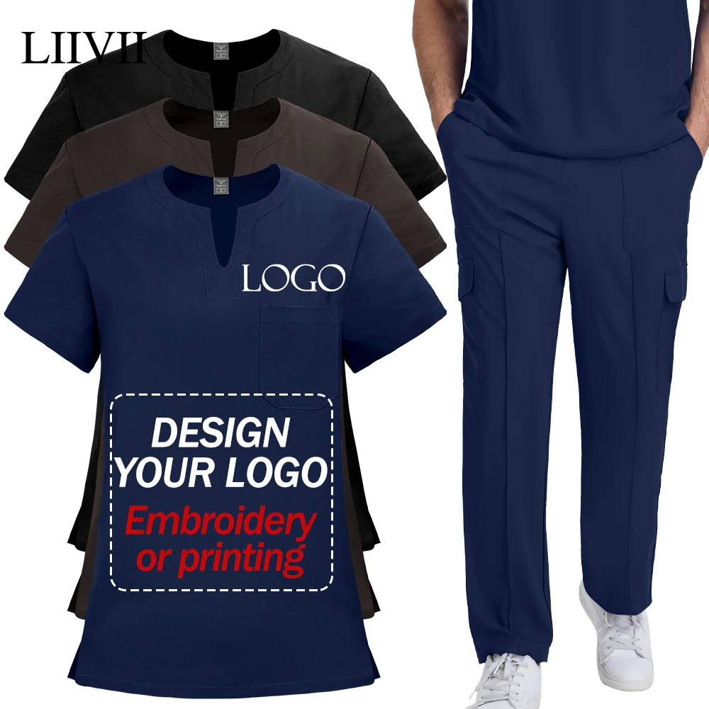 conjunto-de-uniformes-medicos-personalizados-com-logo-bordado-impressao-profissional-para-homens-e-mulheres-roupas-de-trabalho-clinico-uniforme-medico-para-dentistas-e-medicos-blusa-e-calca