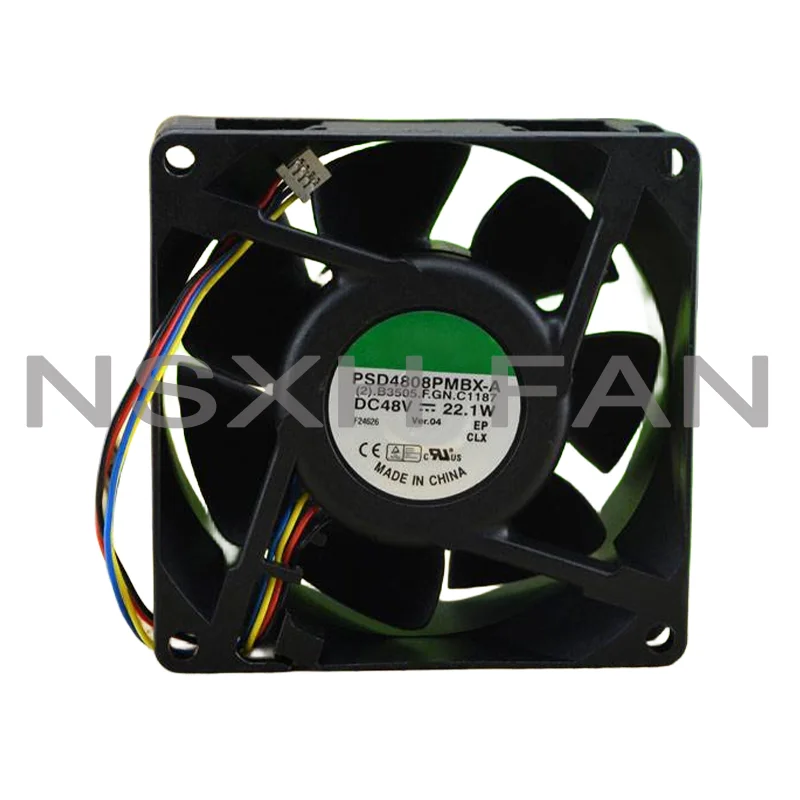 PSD4808PMBX-A 80*80*38MM 80mm 48V 22.1W Server Square Inverter Axial Cooling Fans