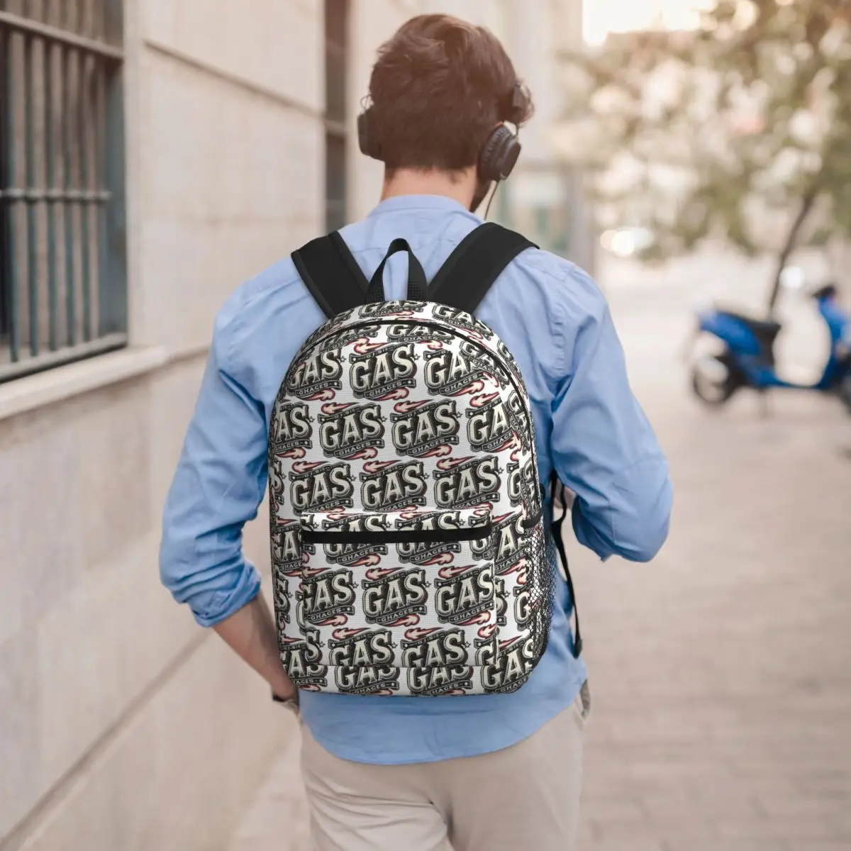 

Gasgas Motorcycle Mountain Bike Backpack Student BookBag Kids School Bag Laptop Shoulder Bags for Men Women