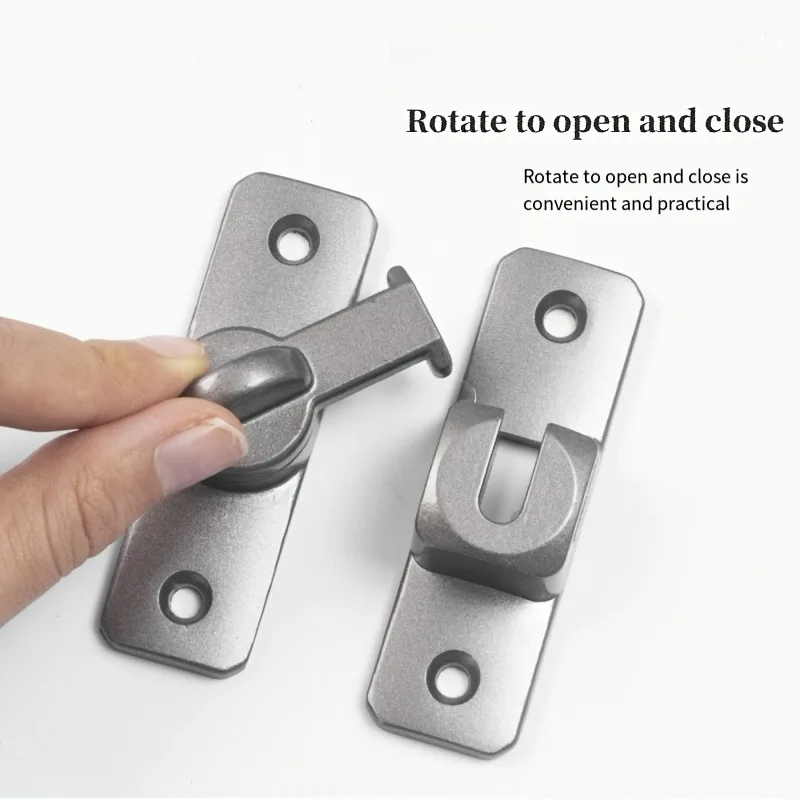 1/5x Alloy Right Angle Door Lock 90 180 Degree Gate Lock Sliding Door Latch Window Drawers Cabinet Gate Buckles Home Hardware