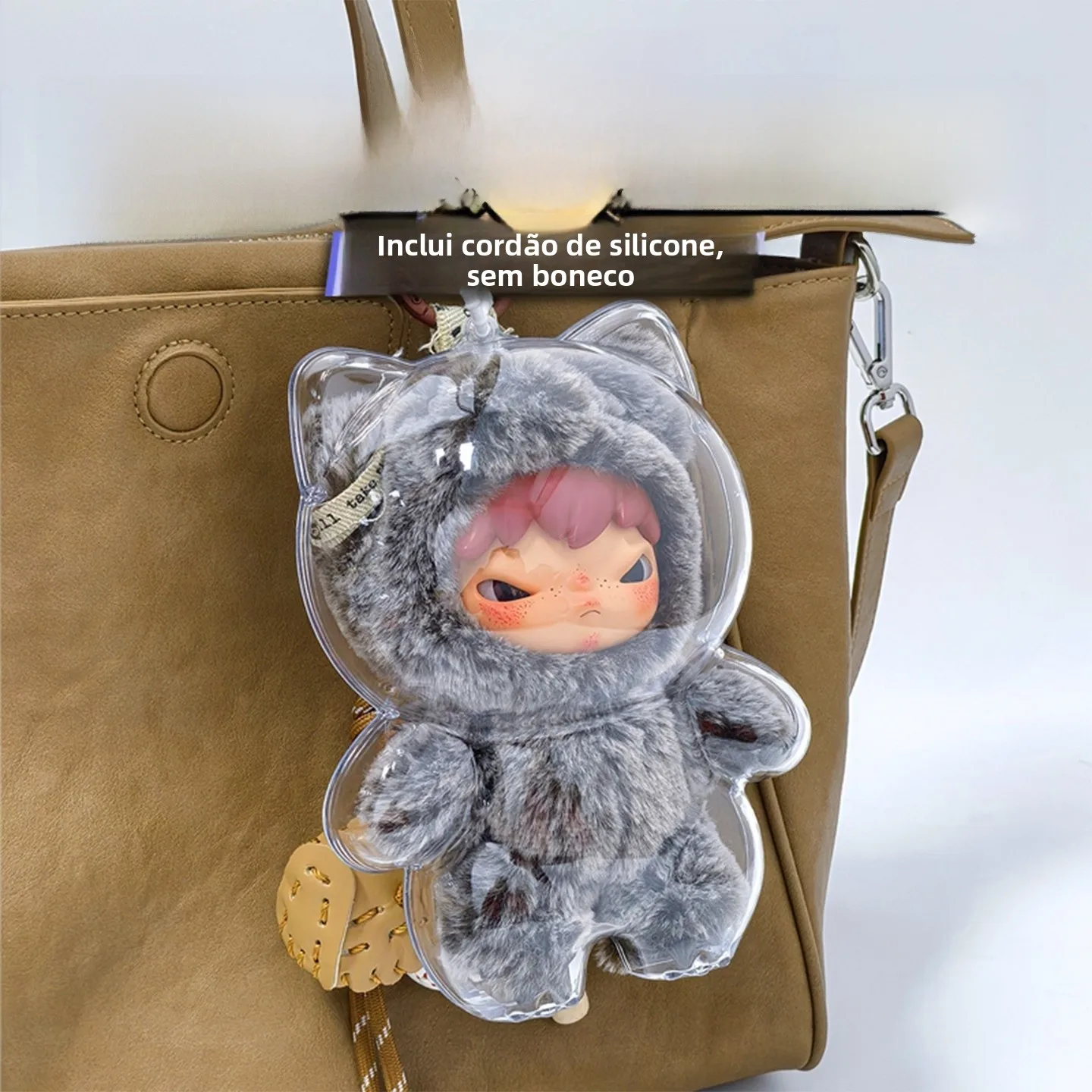 透明アクリル保護ケース-バブルマット-ワイルドロードログ保護カバー-アムピギーキャリーオンバッグ-ユニセックス-通勤バックパック