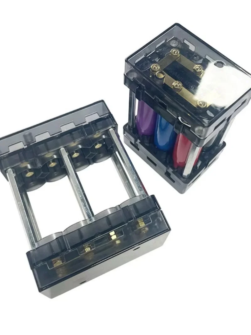 Kit de stockage d'énergie DIY 18650 21700 Boîtier de support de batterie Boîte de support de batterie en plastique PC Support 6P 8P Connectable Sans soudure