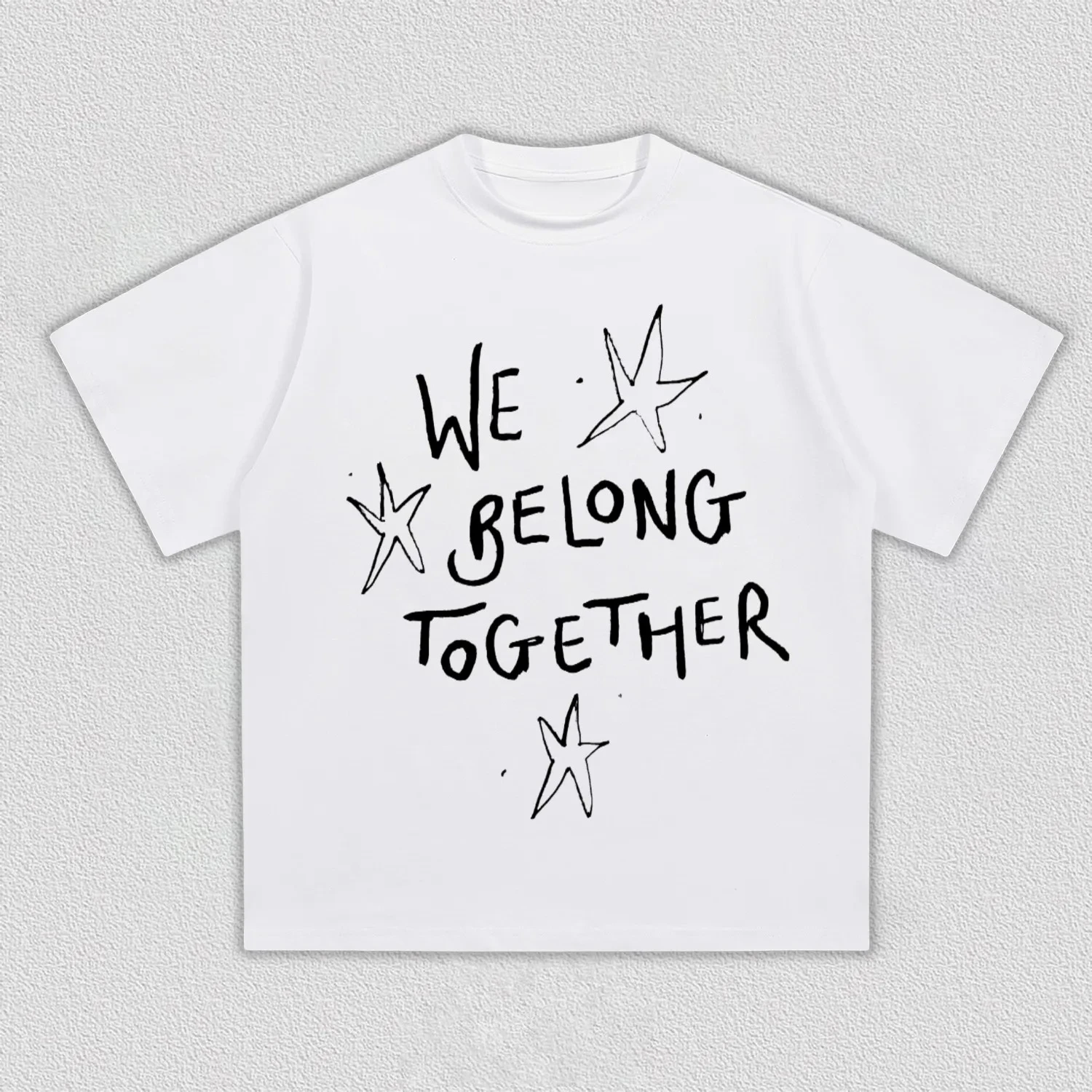 T-shirt graphique « We Belong Together » Harry Styles été 2026 pour hommes et femmes, style rétro pop star, streetwear, coton, coupe oversize
