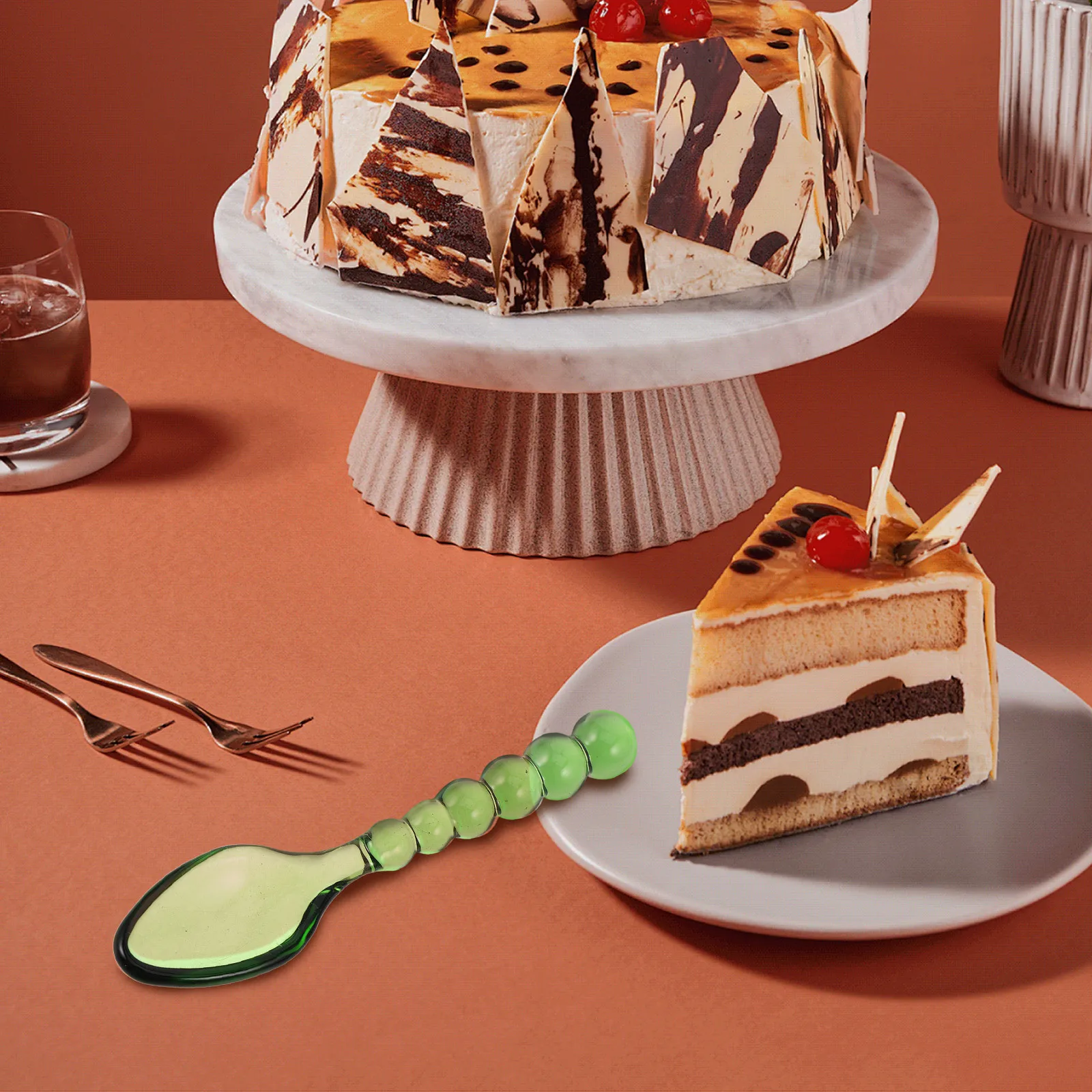 

Glass Spoons Clear Stirring Spoons for Tea Coffee Cold Drink Salt Sugar Ice Cream Dessert Coffee Or Tea Stirrer