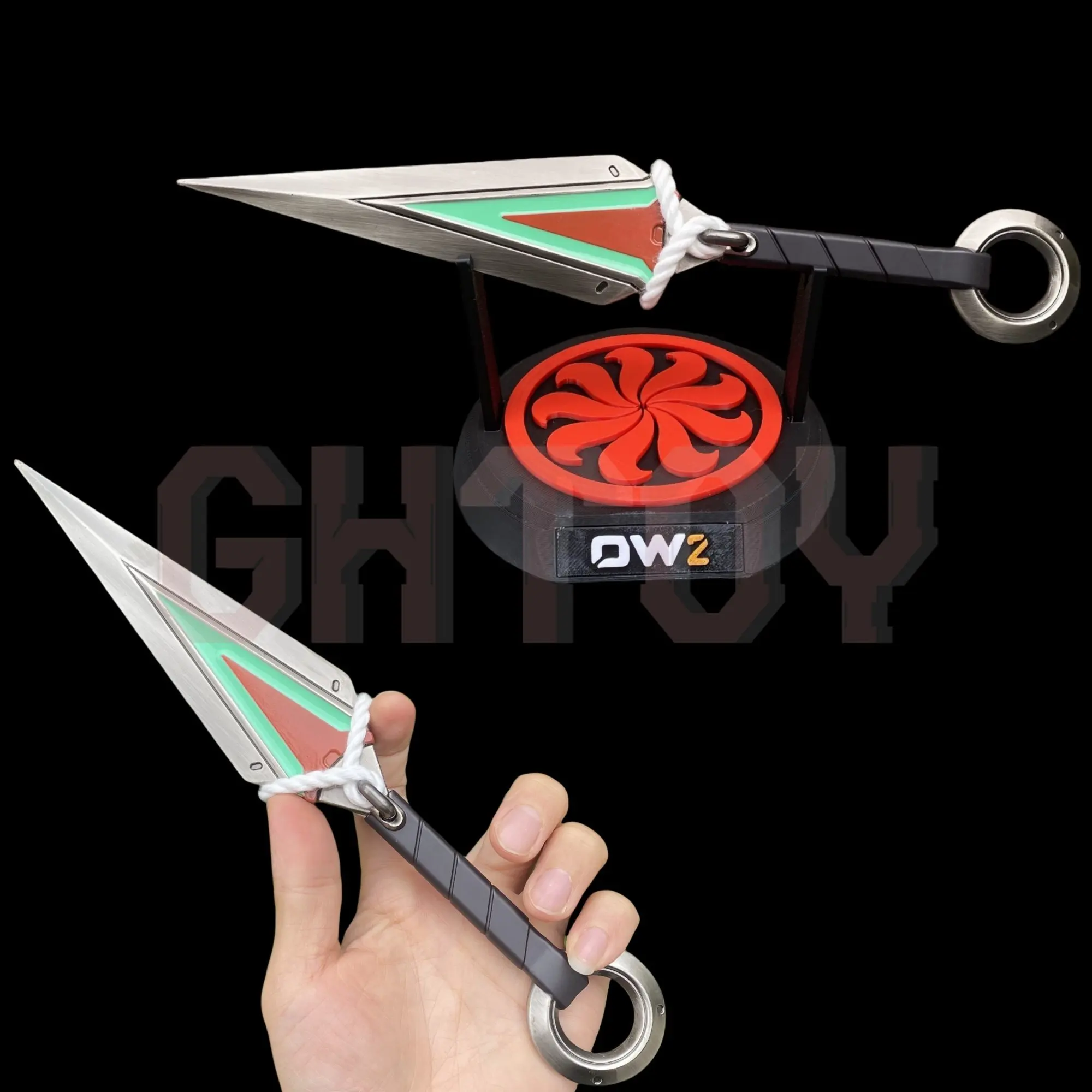 

26 см/10,24 дюйма Модель оружия Overwatch: Кунай для лечения, высококачественный настольный декор, подарок для фанатов, игрушка для мальчиков и девочек