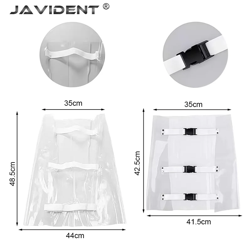 Dental Chair Seat Cushion Dustproof Waterproof Plastic Cover Transparent Dental Pad Chair Cover/Elastic Bands Clinic Supply