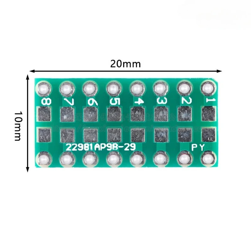 10pcs 0402/0603/0805 SMD To DIP Adapter Board FR4 PCB 2.54mm Pitch SMT Resistor Capacitor LED Pin Conversion Breakout Board