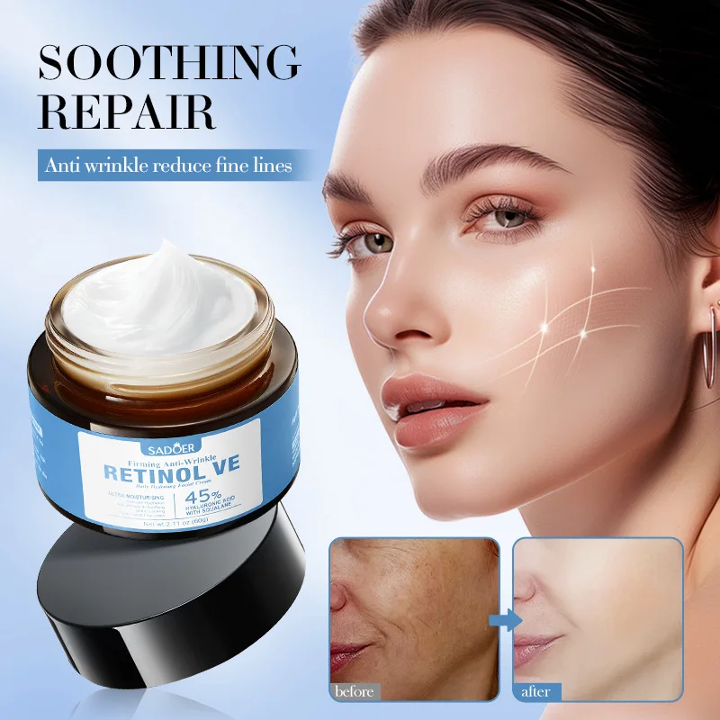 

Retinol VE Firming Anti-wrinkle Facial Cream Brightening Skin Improve Roughness Dullness Anti-aging Moisturizing Face Cream