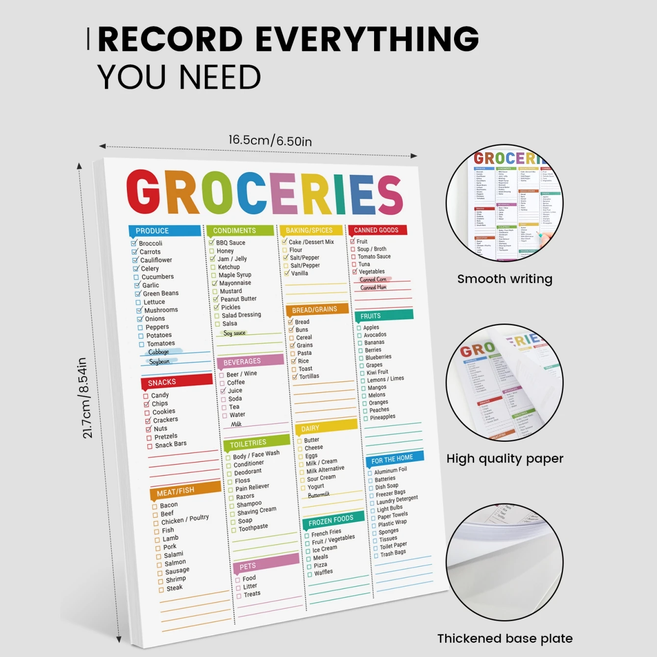 สมุดบันทึกลิสต์รายการซื้อของแบ - Meal Plan Notepad บทวิจารณ์และราคา