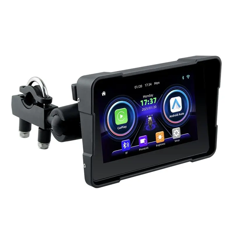

A95E-5 Inch Wireless Carplay Moto Portable Digital Motorcycle Dashboard Navigation Display Screen Auto Monitor
