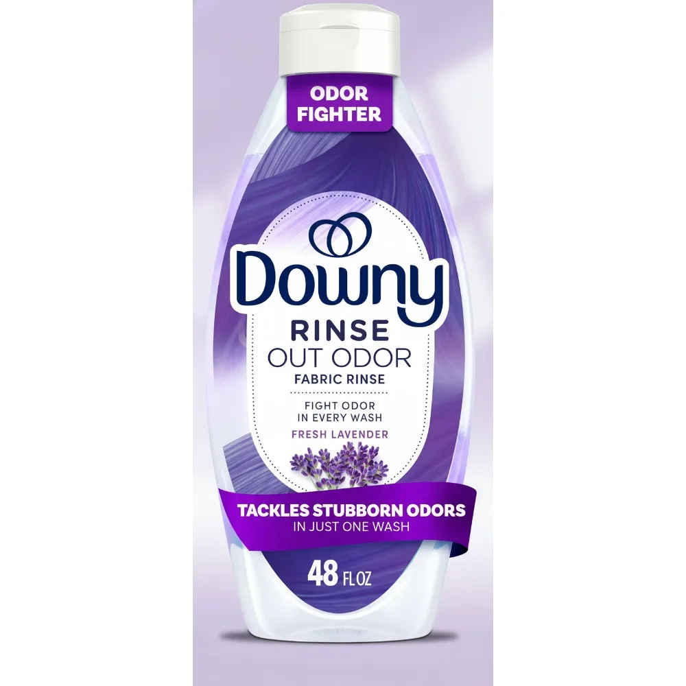 

Fresh Lavender Laundry Odor Remover & Fabric Softener, 48 FL OZ - Deep Clean Rinse for Stubborn Smells