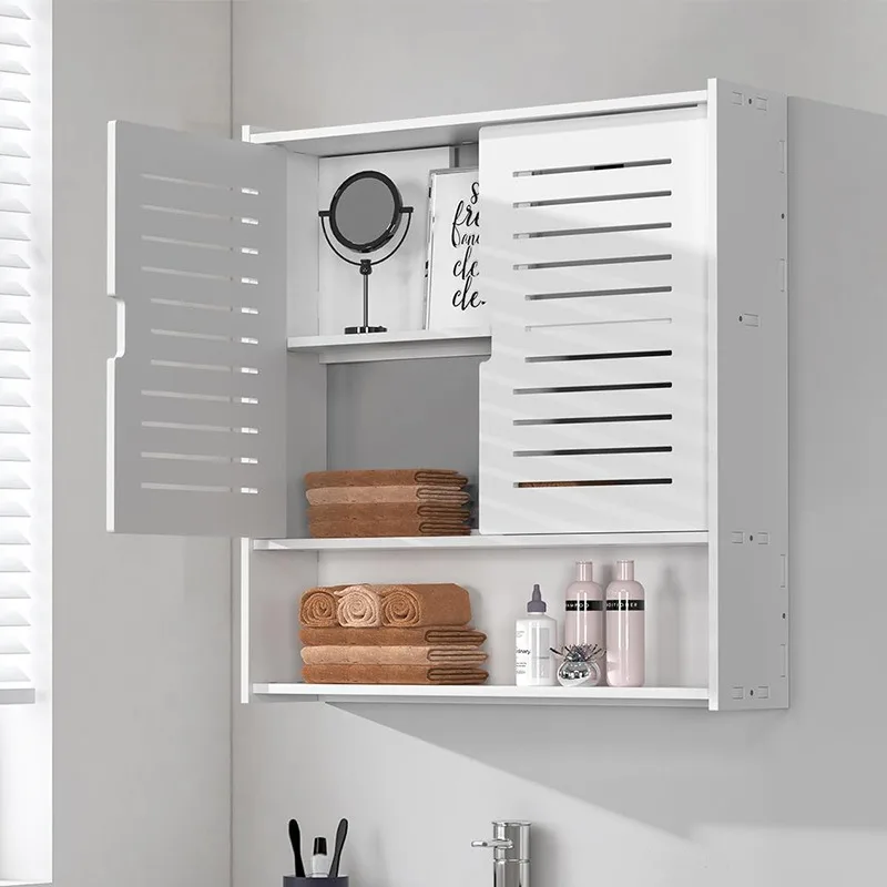 

Modern Minimalist Plastic Wall Mounted Above Toilet Storage Cabinet Multi Tier Bathroom Home Decor Novelty New Indoor Organizer