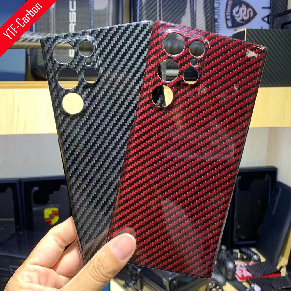 

YTF-carbon Color carbon fiber phone Case For Samsung Galaxy S22 Ultra case Aramid fiber cover for S22 Ultra