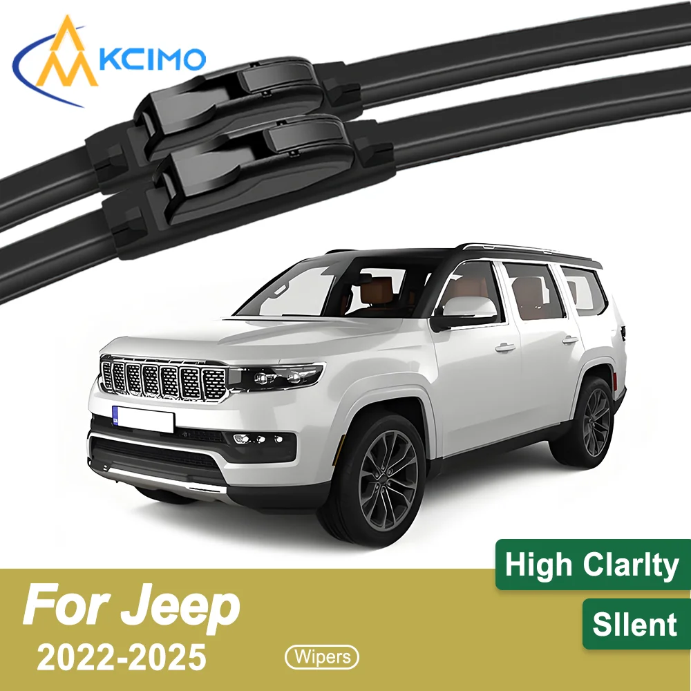 

2-Pack Superior Wiper Blades for Jeep Wagoneer WS 2022-2025 All-Season Durable Quiet Wiping Uninterrupted Visibility