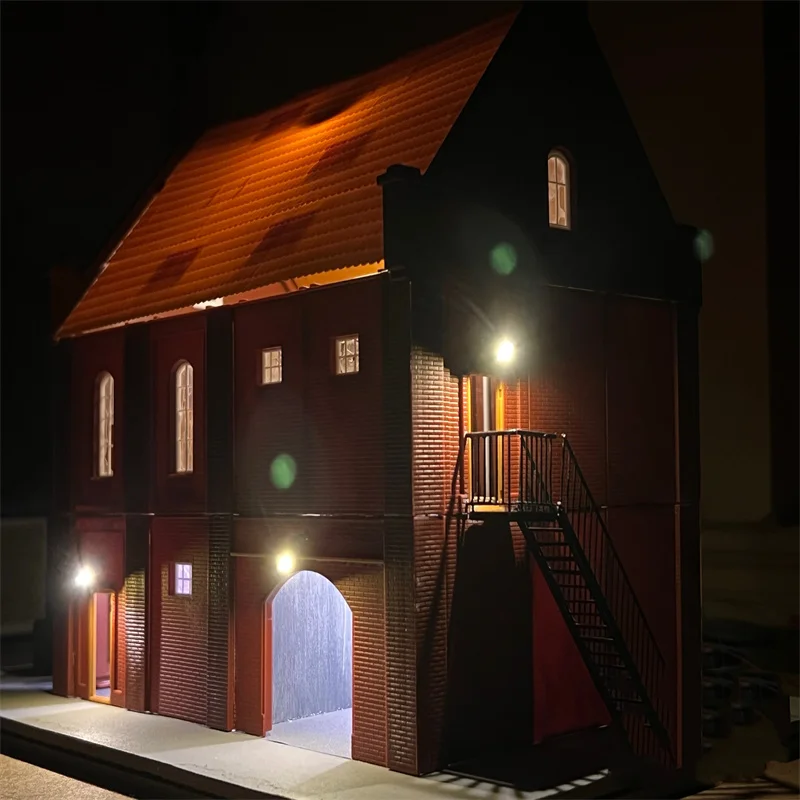 

1/87 HO Scale Wall Warm White Street Lamp Model Making Railroad Model Park Lamps Railroad Layout