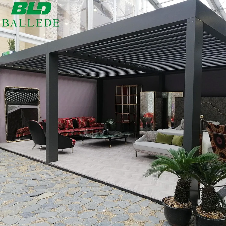Residential Luxury High-tech Bioclimatic Pergolas Motorized Adjustable Roof 2026 Modern Pergola Ideas