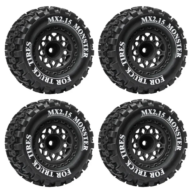 Mx2.15 Inch 100*52mm Wheel Tires for 1/16 Scale Trxs Mini Maxx Xrt E-revo RLAARLO MJX HSP Losi 1/18 Mini LM Off-Road Racing