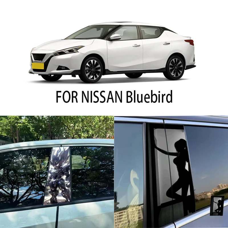 

Door Window Decoration Trims Pillar Posts Stickers Auto Styling For NISSAN Bluebird Car accessories