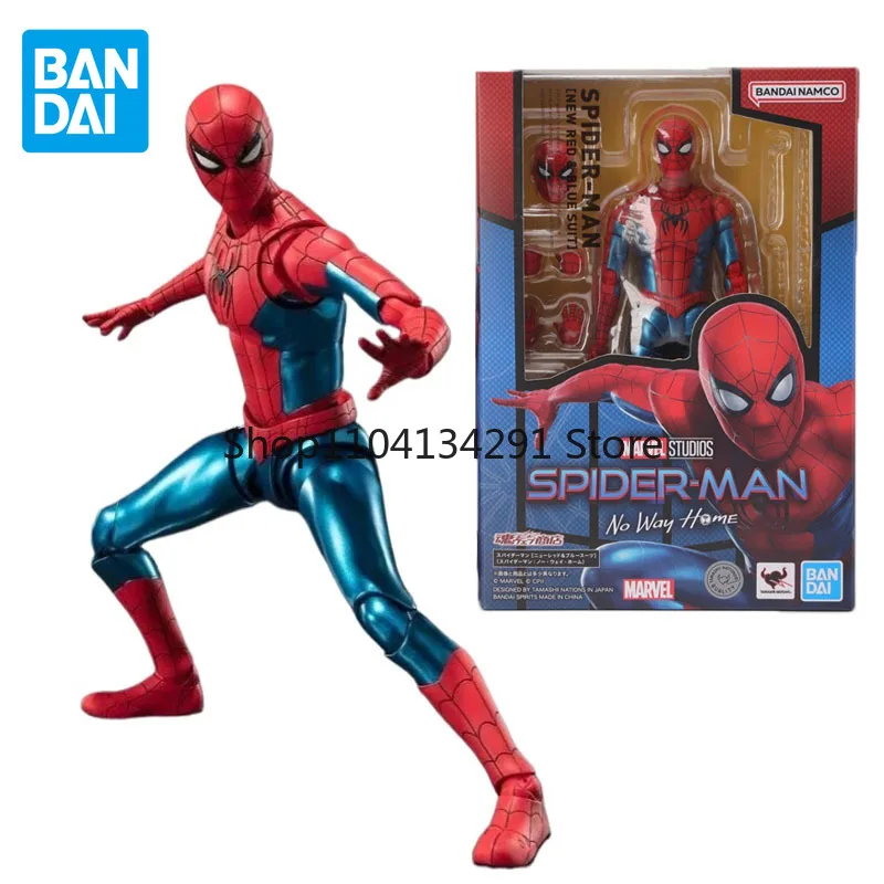 Oryginalna figurka Bandai S.H.Figuarts Spider-Man: Bez drogi do domu, figurka anime Spider-Man, zabawki akcji dla chłopców i dziewcząt, prezenty urodzinowe