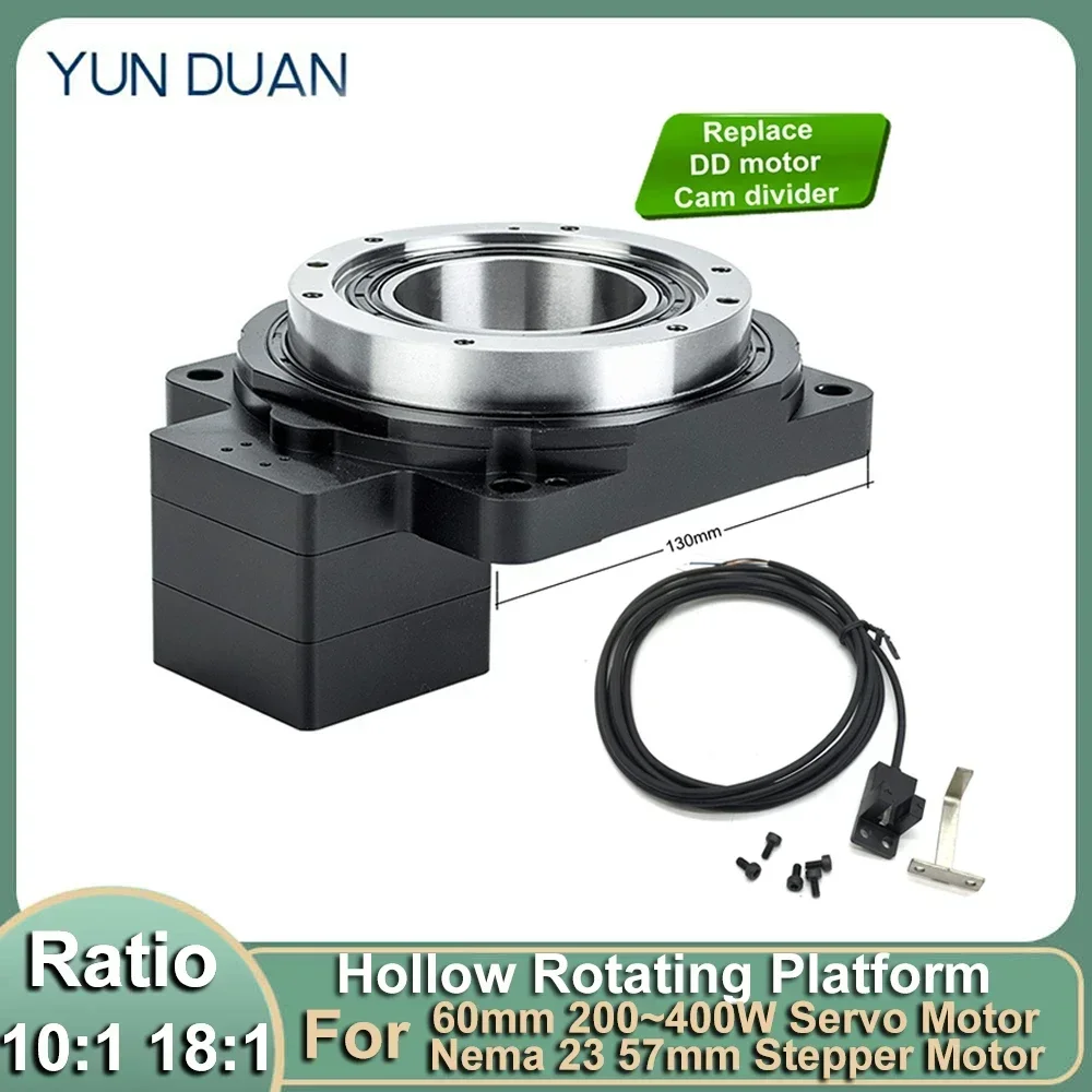 

CNC Hollow Rotary Actuator Hollow Rotating Platform Turntable for 400W Servo Nema23 Nem34 Stepper Replace Cam Indexer DD Motor