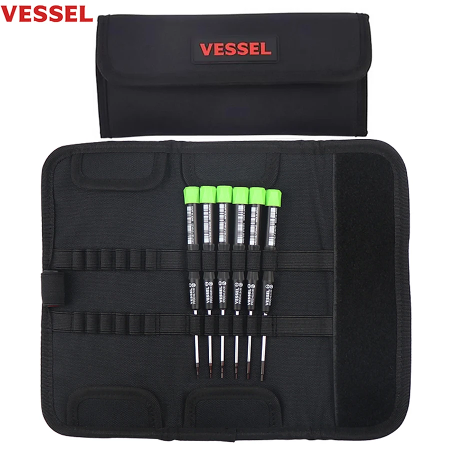 Imagem -01 - Chave de Fenda de Precisão Vessel Conjunto com Hex Chaves de Fenda Bolsa para Computador Laptop Óculos Relógio No.9906c Pcs chave de fenda de precisao vessel conjunto com hex chaves de fenda bolsa para computador laptop oculos relogio no9906c pcs 01