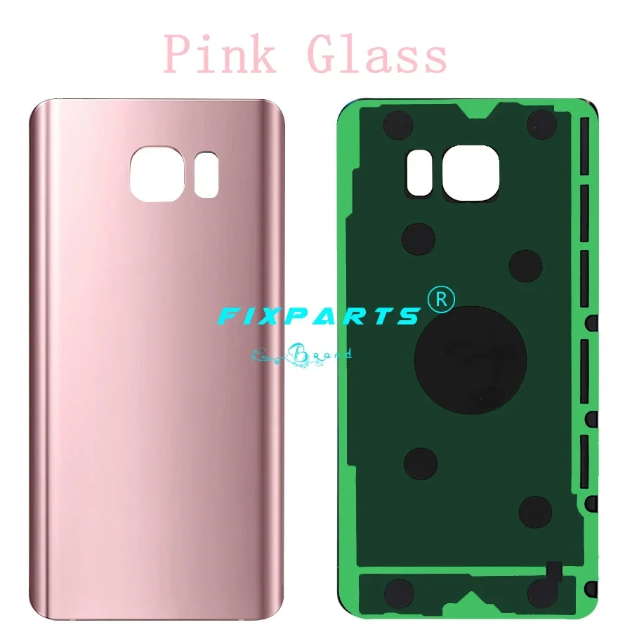 New For Samsung Galaxy Note 5 Back Cover 3D Glass Housing Replacement For Samsung Note 5 Battery Cover Rear Door With Logo