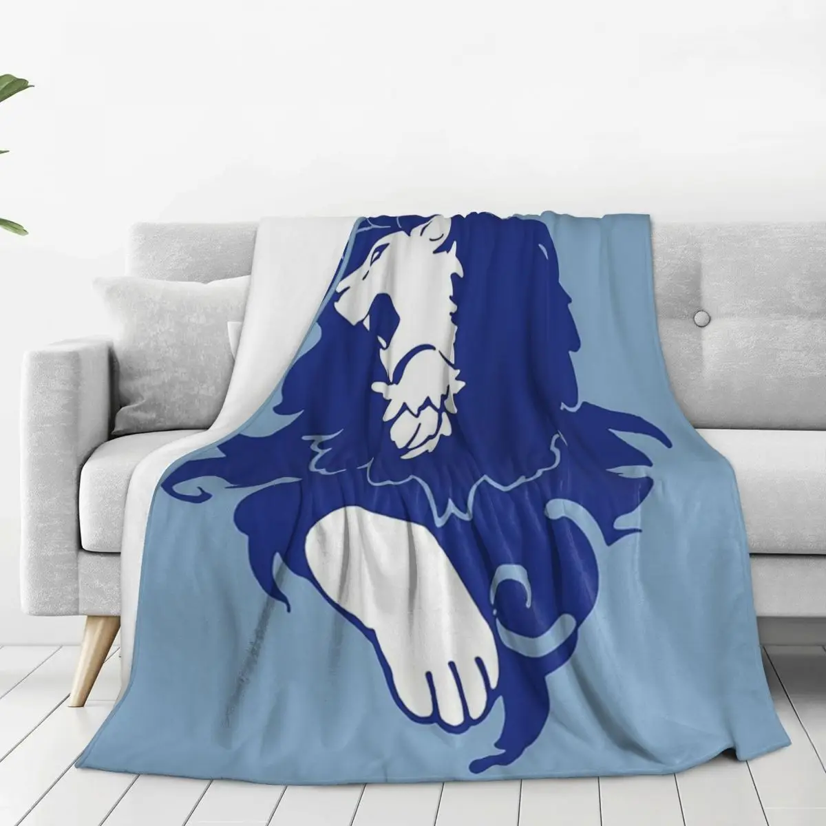 Fire Emblem Three Houses - Blue Lions Emblem Blanket Flannel Warm Throw Blankets Sofa For Couch Bedding Outdoor Throws Bedspread