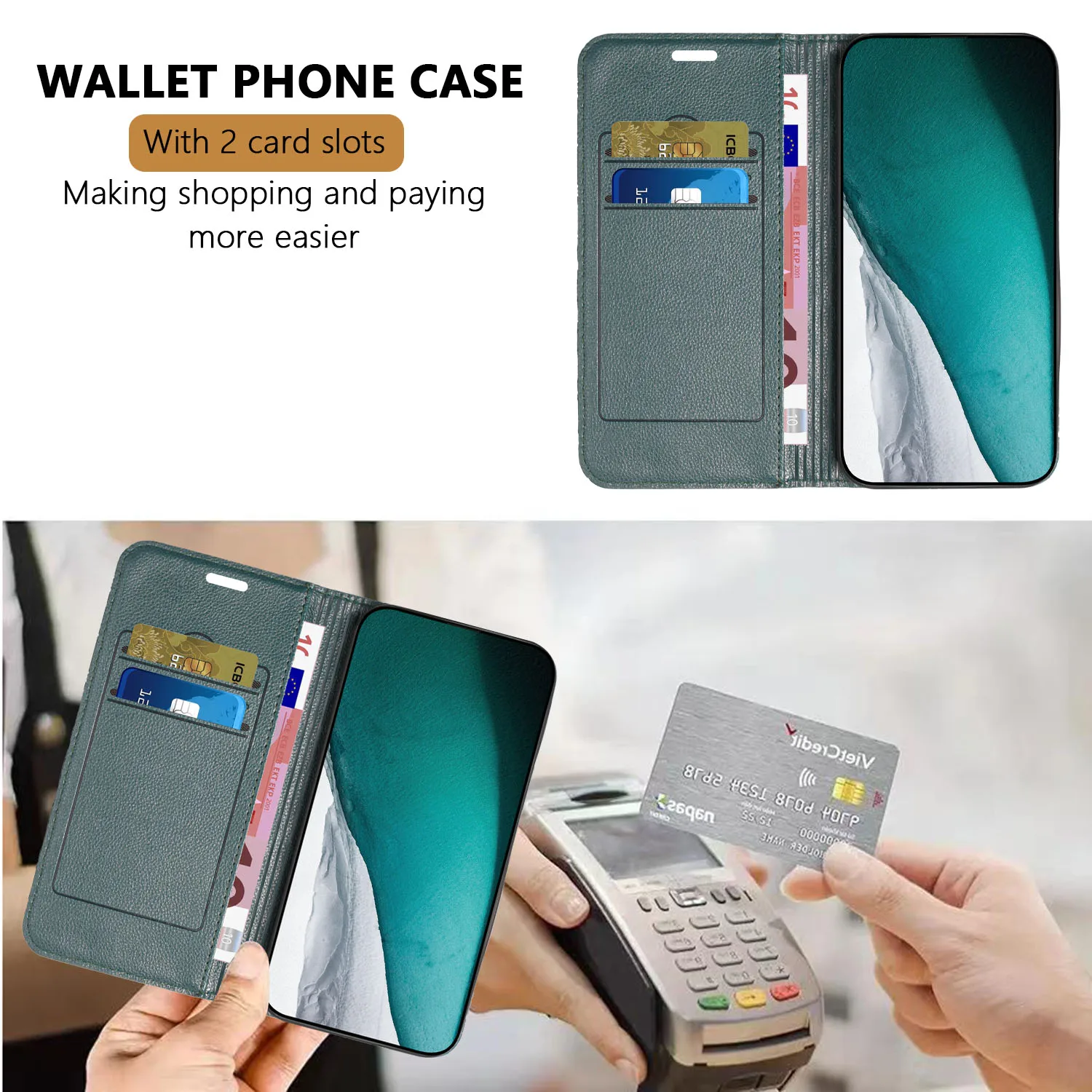 RFID Blocking Wallet Phone Case for VIVO Y21 Y29S Y29 Y28 Y27 Y33 Y31 Y30 Y05 Y04 Y03  Funda Leather Bag Protective Book Cover