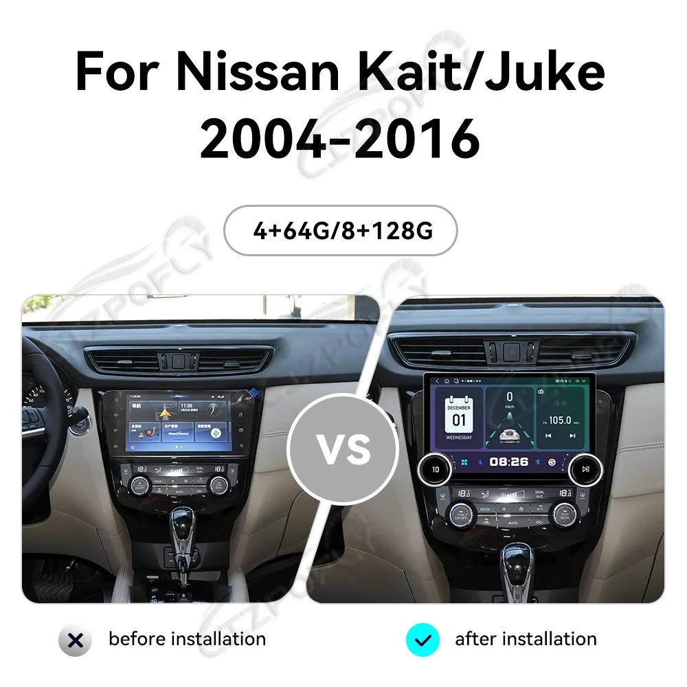 For Nissan Juke 2010–2019 & Kicks 2016–2022, 11.5 inch Car Radio Wireless Carplay Android Auto GPS Navigation Touchscreen